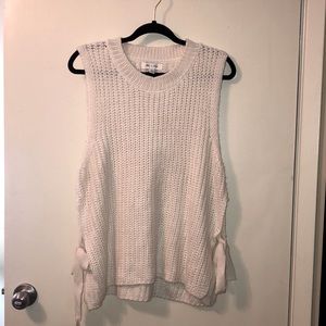 Cream Sleeveless sweater